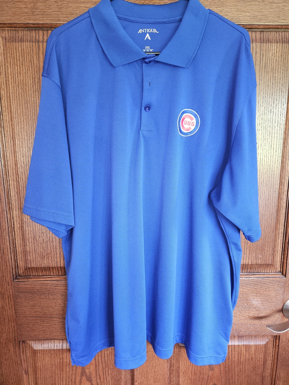 Antigua Men’s Royal Blue Chicago Cubs Polo, XXL